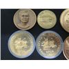 Image 2 : Qty 9 Medallion & Coins: Grand Imperial Hotel, Alaska 49th State, Japanese Surrender Treaty, etc