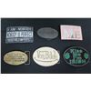 Image 1 : Qty 6 Belt Buckles: Bell Telephone Slave, It's About Me, Kiss Me I'm Irish, etc