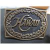 Image 8 : Qty 6 Belt Buckles: Aloha, Hawaii, Islands, Surfer, Orchid, Hula Dancer, etc (1 w/ Belt)