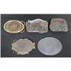 Image 1 : Qty 5 Belt Buckles: Aloha, Hawaii State Symbol, Islands, CB'er, etc