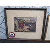 Image 2 : Qty 2 Framed Artwork:  Mystic Seaport Museum & Females at Party, Signed by Artists,  Misc Size