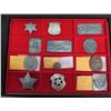 Image 1 : Multiple Badges & Pins: Indian Police,  Civil War, 1817 American Peace Medal, Sitting Bull, etc in C