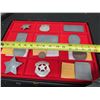Image 23 : Multiple Badges & Pins: Indian Police,  Civil War, 1817 American Peace Medal, Sitting Bull, etc in C
