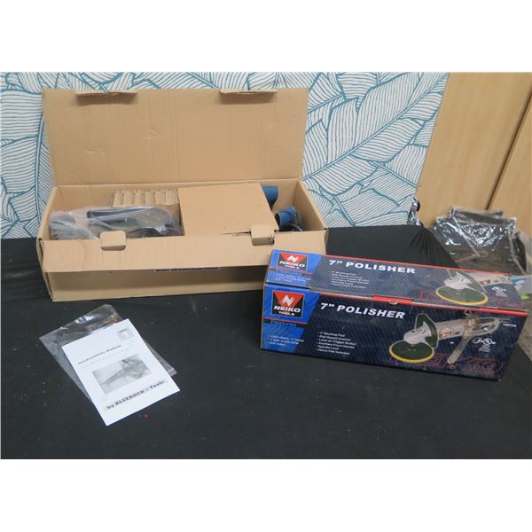 Bluerock 40A Grinder/Sander/Polisher & Neiko Tools 7" Polisher New in Box