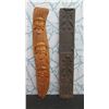 Image 1 : Qty 2 Carved Wooden Totem Figures 35"H