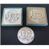 Image 1 : Qty 3 Ulysses Grant & Robert E. Lee Civil War Centennial Medals Pure Silver