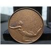 Image 2 : Qty 3 Limited Edition Erte Bronze Medallions Stamped SevenArts 1988/89 Numbered in Boxes