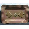 Image 2 : Qty 3 Metal Collectibles: Carved Ashtray, Lighter & Match Box Holder