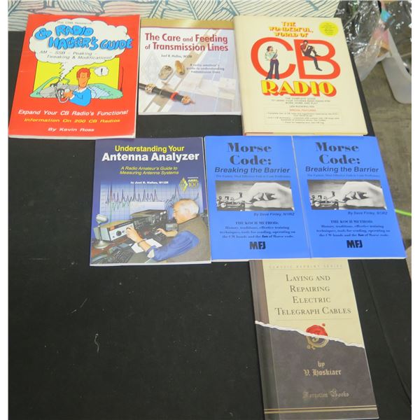 Qty 7 Booklets: CB Radio, Transmission Lines, Morse Code, Antenna Analyzer, Repairing Cables, etc