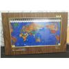 Image 1 : Qty 3 Kilburg Geochron 224J World Clock Time Indicator 34"x23" (Cables Corroded - Untested)
