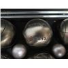 Image 4 : Qty 6 Obut ATX 650 Petanque Boule Balls in Metal Carry Case 11"L
