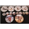 Image 1 : Qty 14 Plates:  Hamilton Collection Indian Last Warriors & Deliverance, Pine Leaf Indian Women, etc