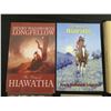 Image 2 : Qty 7 Books The Song of Hiawatha by Longfellow, Misc Covers & Volumes