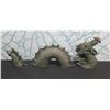 Image 1 : Large 3-Piece Dragon Sea Monster Plastic Figure 36"L x 12"H