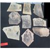 Image 1 : Qty 9 Artwork on Stone Pieces: Hot Air Ballooning, Aircraft Flying, Ship, etc Misc Size