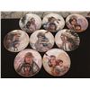 Image 1 : Qty 8 Vague Shadows American Indian Heritage Plates by Perillo, Limited Editions