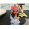 Image 2 : Indian Female Figure, Navajo Christmas 1971 First Issue Plate, Small Figurines Made in Japan