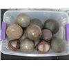 Image 8 : Multiple Petanque Balls, Some w/ Leather Strap