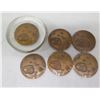 Image 1 : Qty 6 Medals  Aloha Hawaii 50th State August 21, 1959 Some Marked Medallic Art Bronze