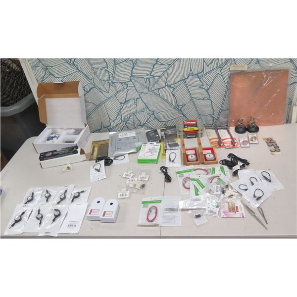 Multiple Tools, Dynamometres, Stylus, Level, Batteries, Copper Sheet, Cords & Cables, etc