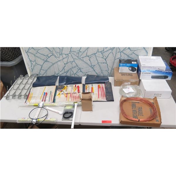 Alignment Tool Kit, Wall Rack, Phone Amplifier, Copper Antenna Wire, Plastic Tubing, etc
