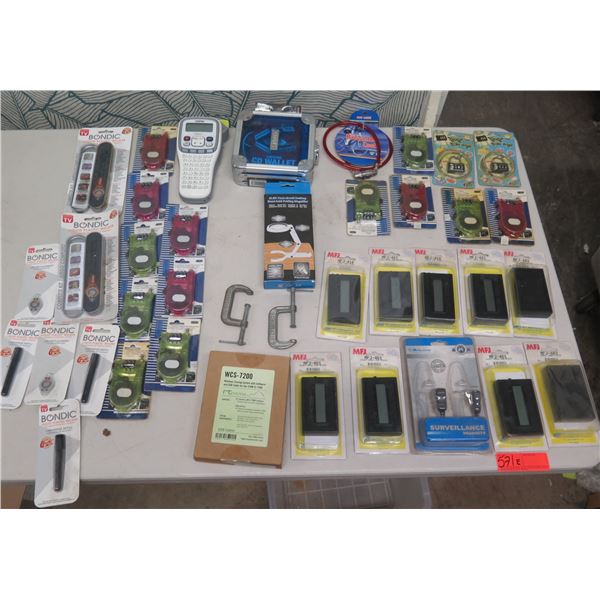 Multiple MFJ Pocket Morse Code Readers, Locks, Brother Label Maker, Bondic Welder, etc