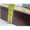 Image 21 : Qty 3 Wooden Display Cases: Square 14"x3"x17"H & 2 Triangle Shaped 19"x4"x19"H