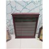 Image 2 : Qty 3 Wooden Display Cases: Square 14"x3"x17"H & 2 Triangle Shaped 19"x4"x19"H