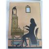 Image 2 : Qty 2 Seated Figures at Secretary Desk Artwork 7"x10" (1 removed from frame)