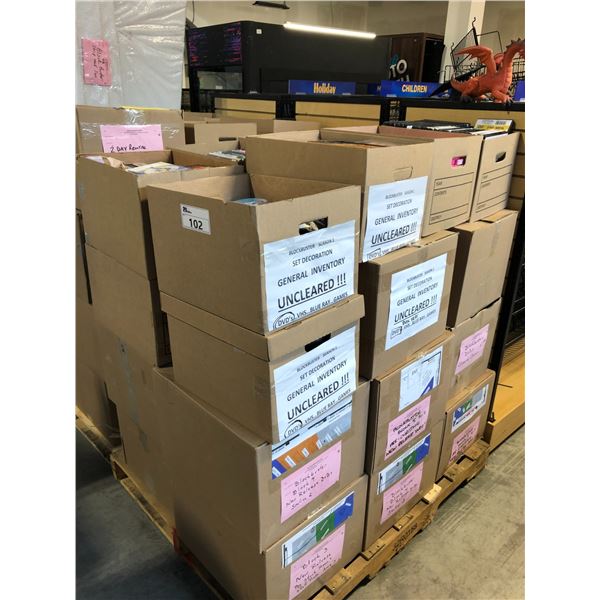 PALLET PROP LOT OF ASSORTED EMPTY DVD CASES EMPTY VHS CASES ENTIRE pallet-prop-lot-of-assorted-empty-dvd-cases-empty-vhs-cases-entire