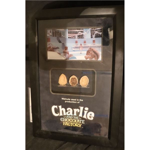 CHARLIE AND THE CHOCOLATE FACTORY SCREEN USED HERO WALNUTS IN DICE DISPLAY