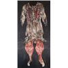 Image 1 : SANTA MUERTE PILOT BURNED FEMALE COSTUME WITH DRESS