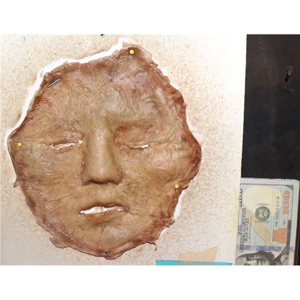 CRIMINAL MINDS SKINNED SILICONE FACE HUNG ON WALL 2