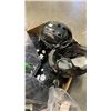 Image 2 : BOX OF HOCKEY HELMETS AND GLOVES: TRUE, BAUER, CCM AND MORE