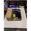 Image 1 : BOX OF TRAILER LIGHTS, WIRES, LICENSE PLATE CAMERA  AND MORE