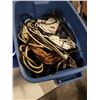 Image 2 : 2 TOTES OF ELECTRONICS AND POWER CABLES