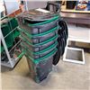 Image 1 : 5 WASTE BINS WITH BUILT IN LIDS