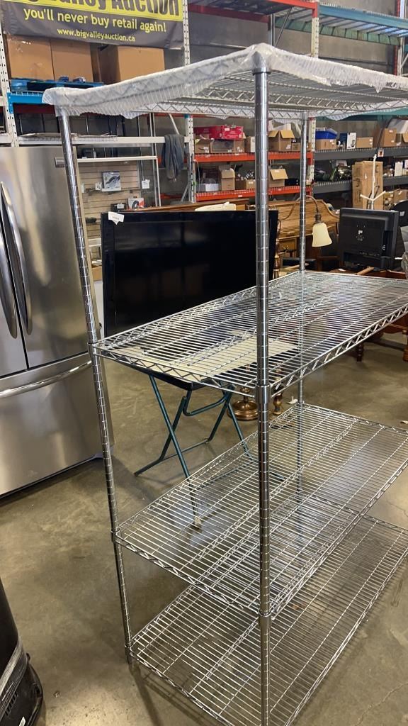 4 TIER METRO RACK SHELVING UNIT 2FT X 4FT