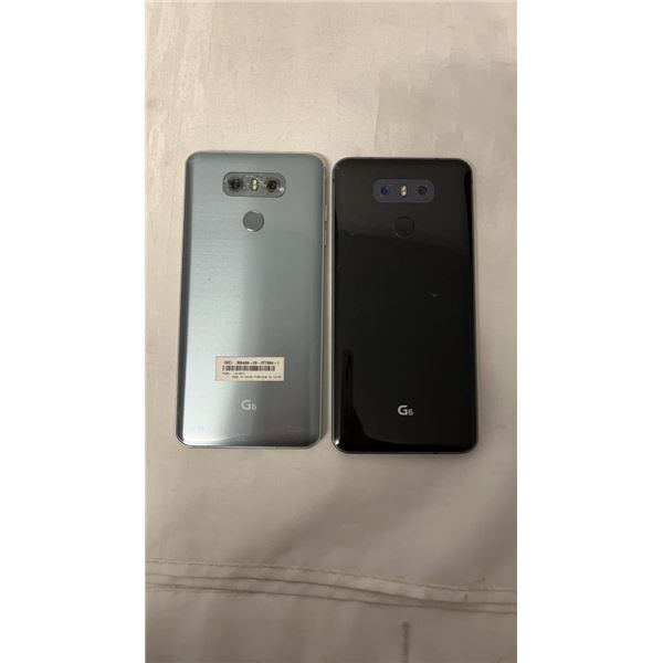 2 LG G6 SMARTPHONES  - PARTS ONLY, NOT GUARANTEED TO WORK