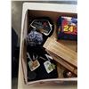 Image 2 : TRAY OF VARIOUS COLLECTABLES, INCLUDES NASCAR METAL LUNCH BOX