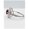 Image 3 : NEW STERLING SILVER 5.95MM NATURAL ENHANCED RUBY (1.1CTS) & CZ RING, W/A $680.00, SIZE 8, RUBY IS TH