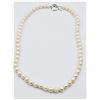 Image 1 : NEW BASE METAL NATURAL FRESHWATER PEARL NECKLACE WITH TOGGLE CLASP, APPROX 58 PEARLS, W/A $580.00, P