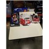 Image 1 : STARWARS BUBBLE TIN, HOCKEY GAME, FERRARI MODEL KIT AND CHEVY PRINT
