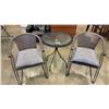 Image 1 : 3 PC METAL BISTRO SET