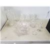 Image 1 : CRYSTAL VASE, BASKET, DISH AND GLASSES