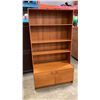 Image 1 : DOMINO MOBLER DENMARK TEAK 2 PC SHELF STORAGE UNIT