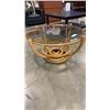 Image 2 : BENTWOOD BASE GLASSTOP TABLE