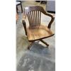 Image 1 : WOOD ROLLING OFFICE CHAIR