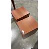 Image 2 : PAIR OF BROWN 2 DRAWER NIGHTSTANDS