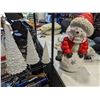 Image 1 : 3 ILLUMINATED CHRISTMAS TREE STATUES